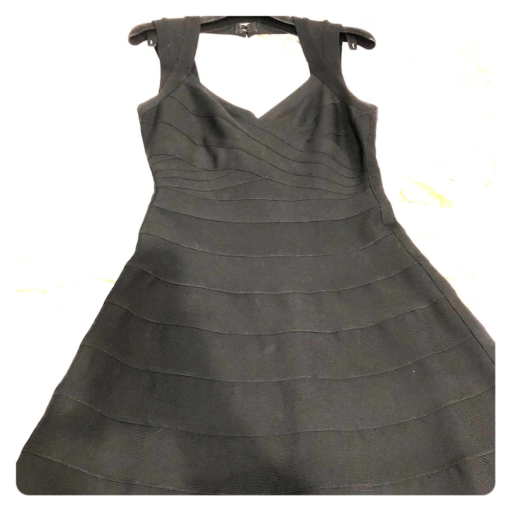 Herve Leger Black Dress